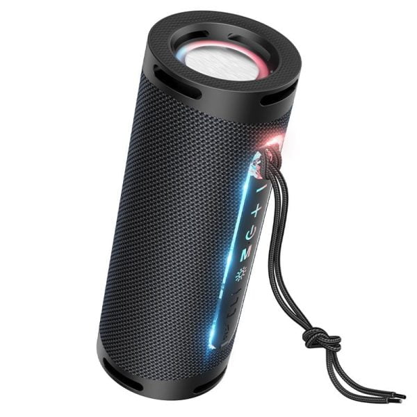 Hoco HC9 Dazzling Pulse sports Portable Bluetooth Loudspeaker – Black Color