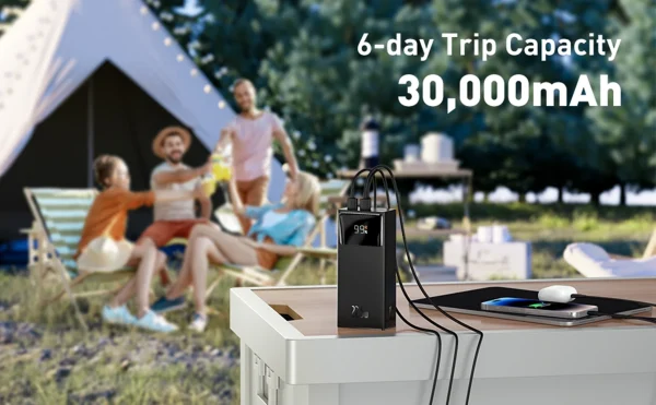 Baseus Fast Charging Power Bank 30000mAh 22.5W Star-Lord Digital Display – Black Color - Image 7