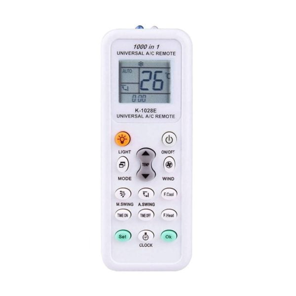 Universal AC Remote- Digital LED 1000-in-1 (Suitable for most Air Conditioner Brands)