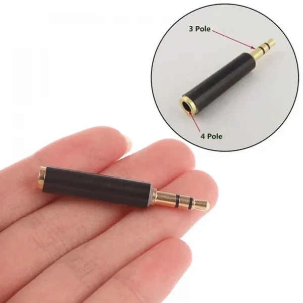 Microphone Converter (Straight)- No Need Battery for Lifetime